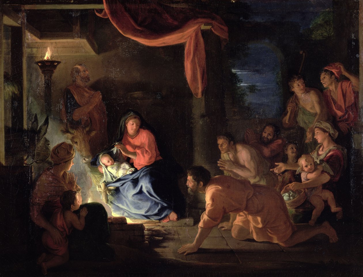 Adoração dos pastores, 1689 de Charles Le Brun
