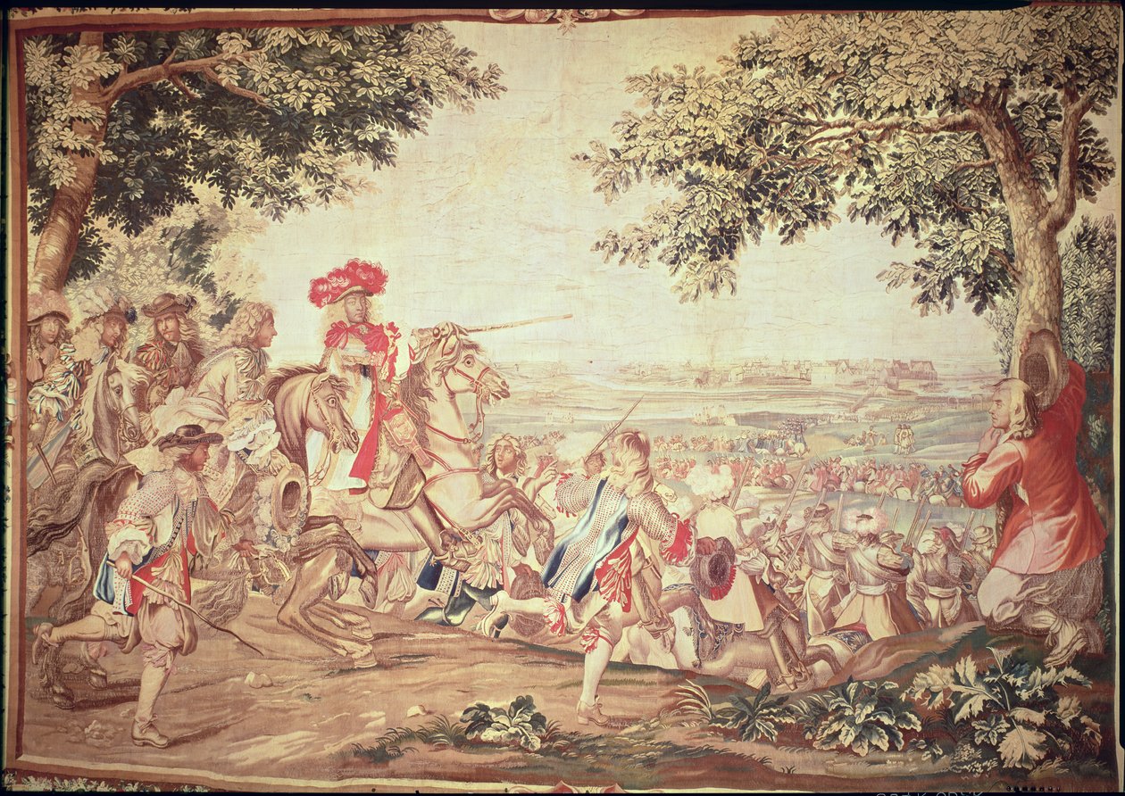Entrada de Luís XIV (1638-1715) em Dunquerque, 2 de dezembro de 1662 (tapeçaria) de Charles Le Brun