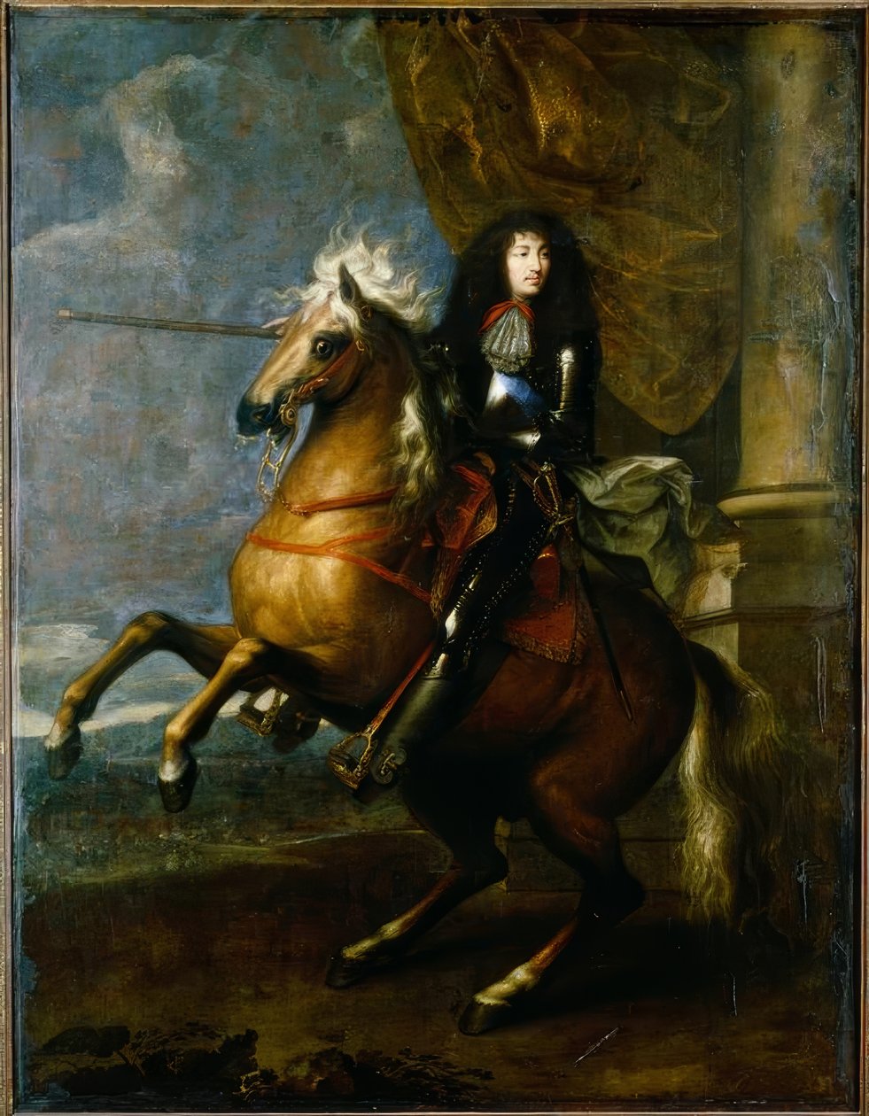Louis XIV. França, retrato equestre - Charles Le Brun de Charles Le Brun