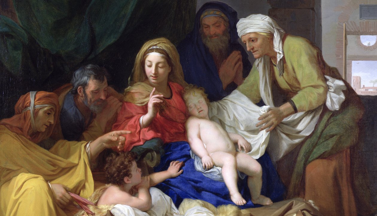 O Cristo Adormecido, 1655 (detalhe de 173613) de Charles Le Brun