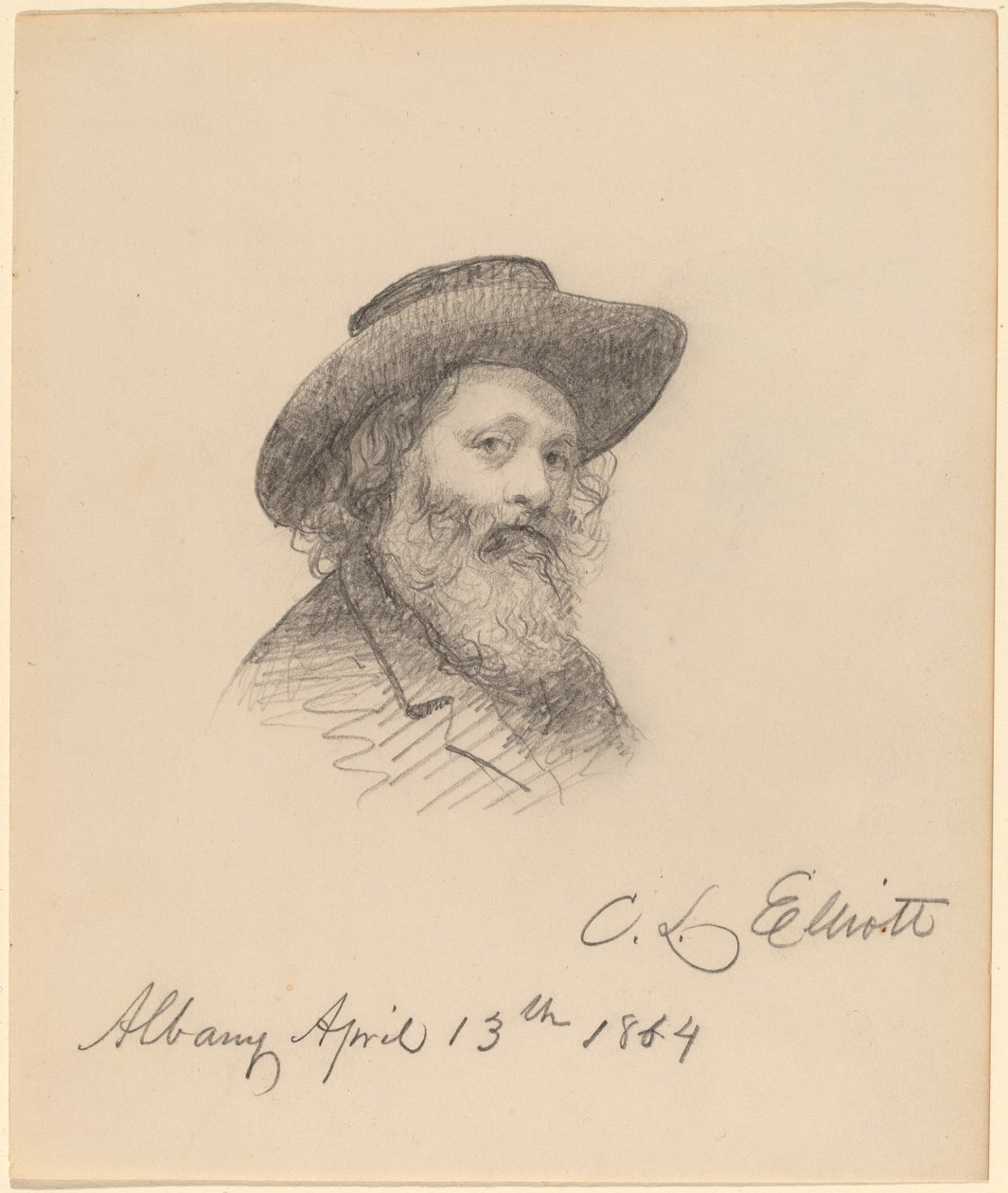 Retrato do artista Asa W. Twitchell de Charles Loring Elliot