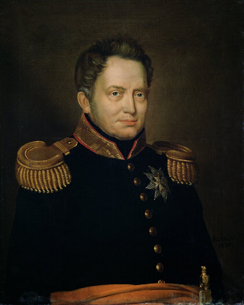 Retrato de Willem Frederik (1772-1843) Príncipe de Orange, 1830 de Charles Louis Acar