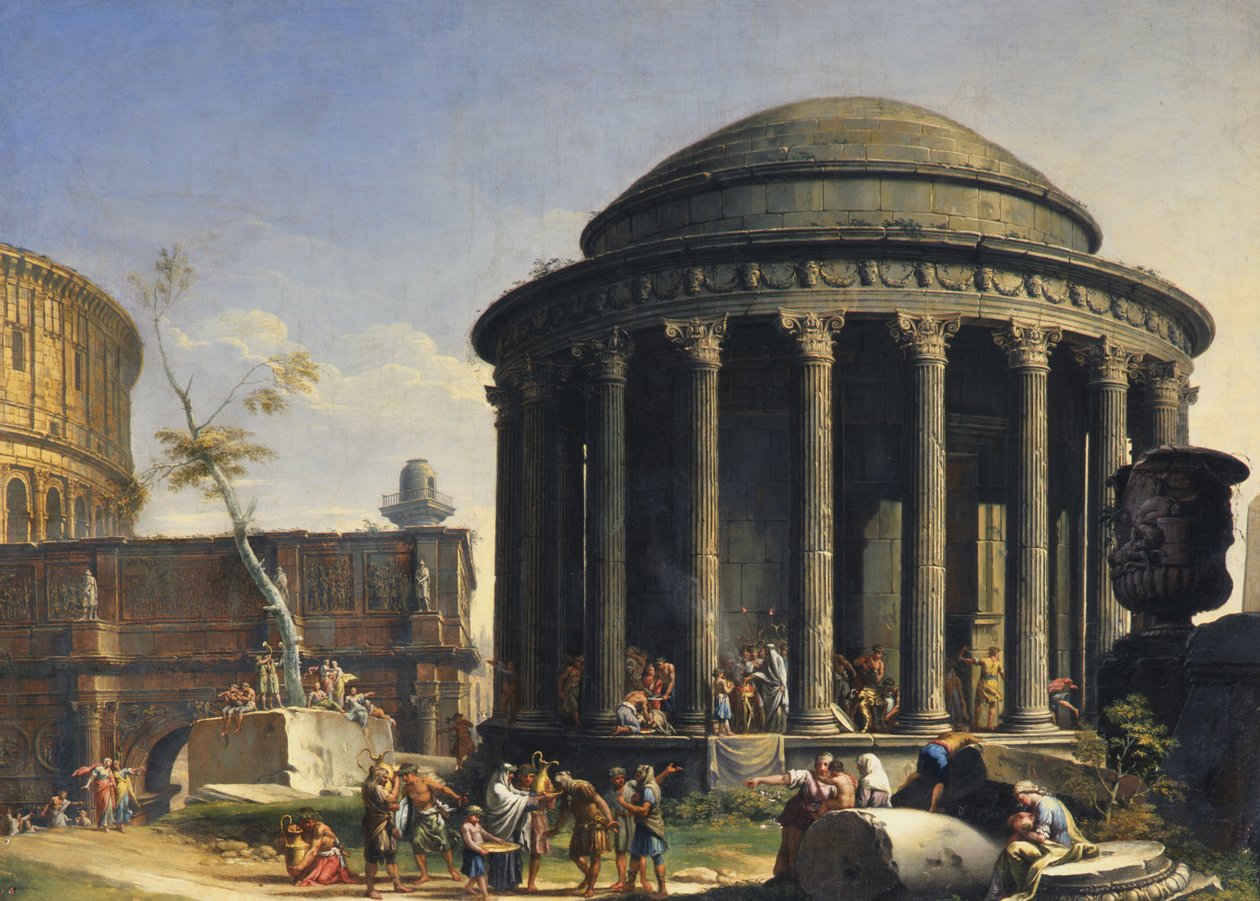 Templo de Vesta de Charles Louis Clerisseau