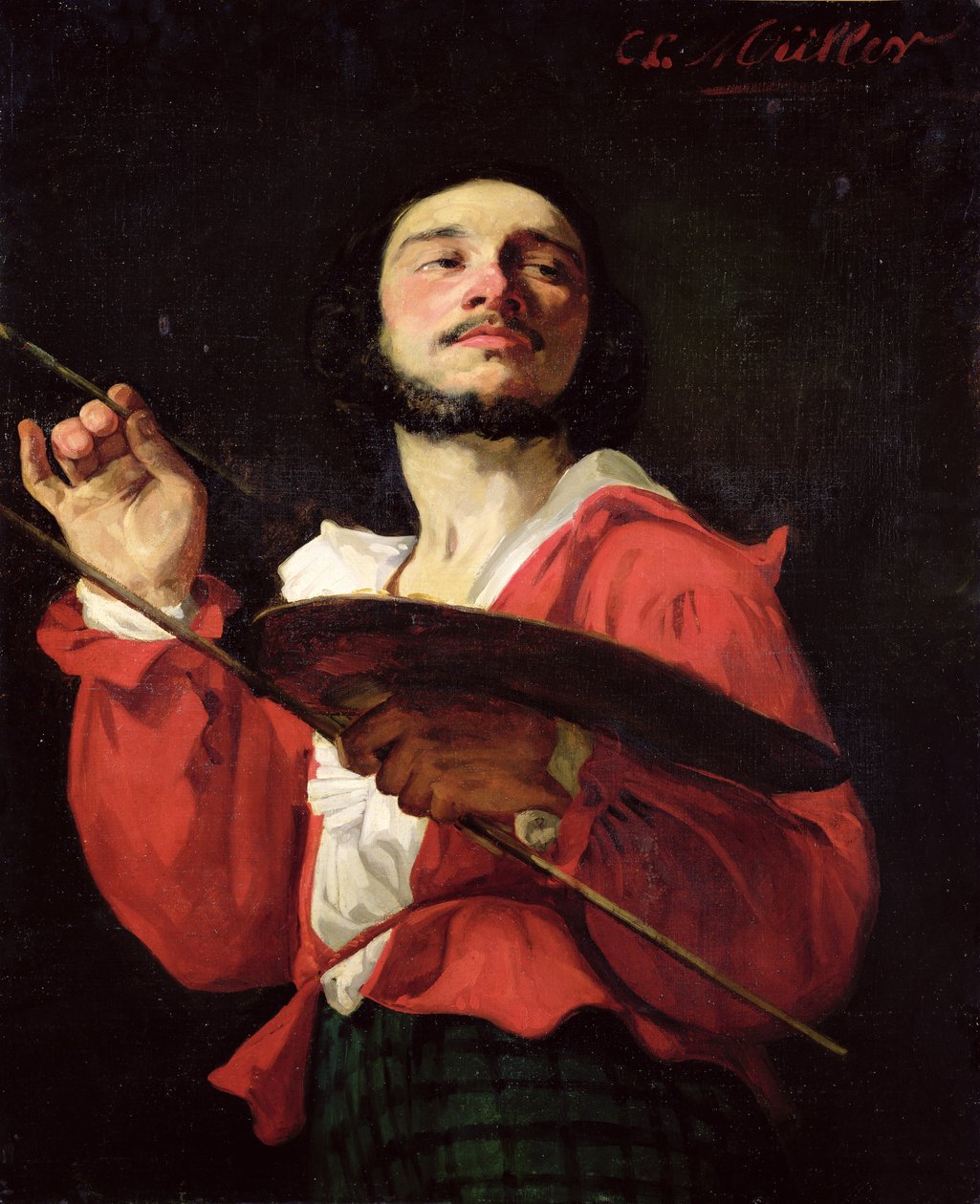 Auto-retrato de Charles Louis Lucien Muller