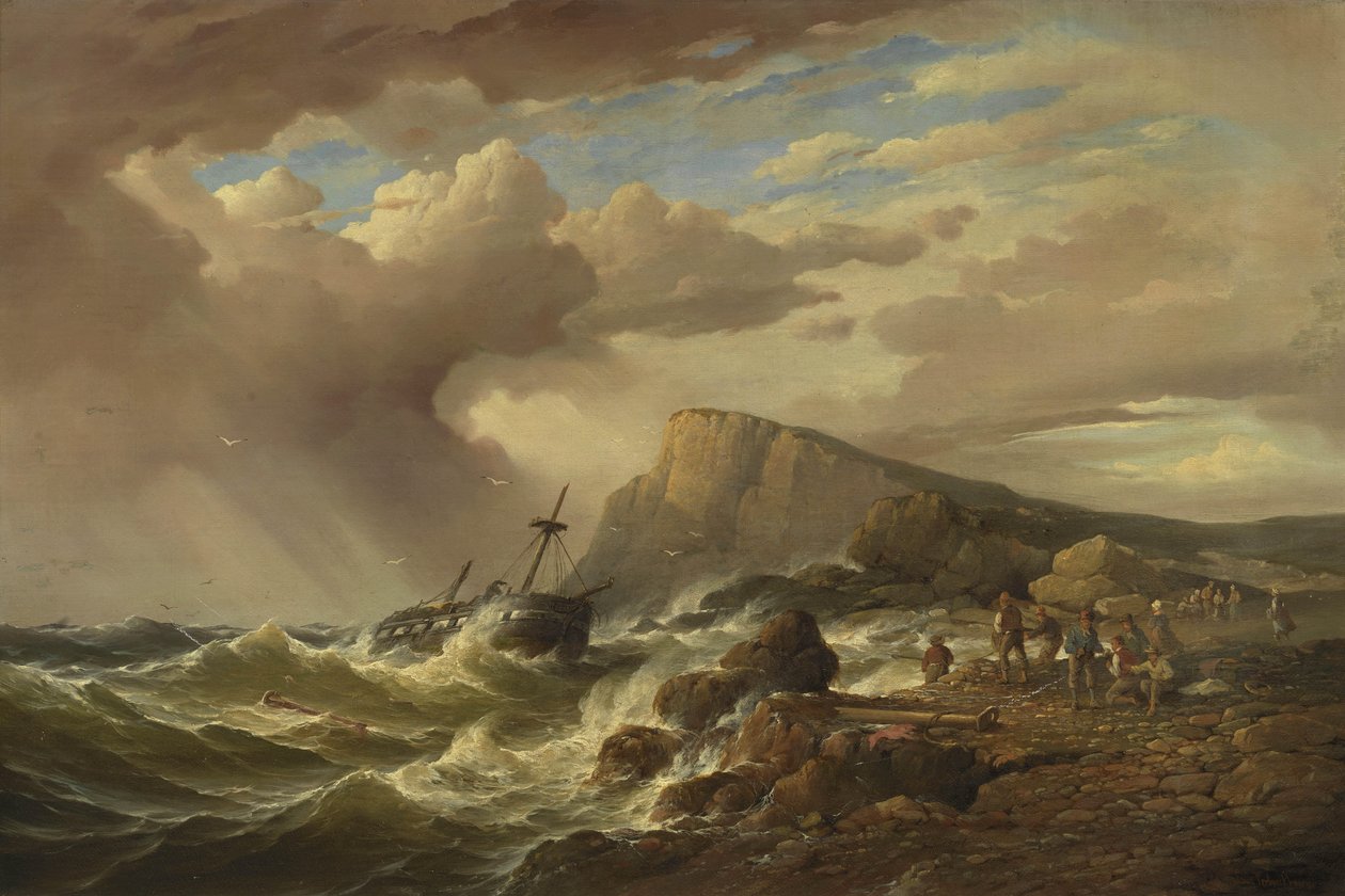 O Naufrágio de Charles Louis Verboeckhoven