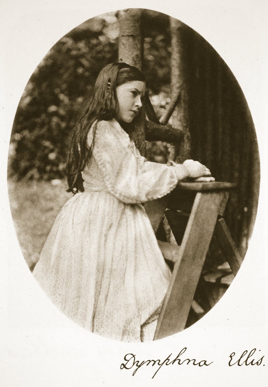 Dymphna Ellis, 25 de julho de 1869 (foto sépia) de Charles Lutwidge Dodgson