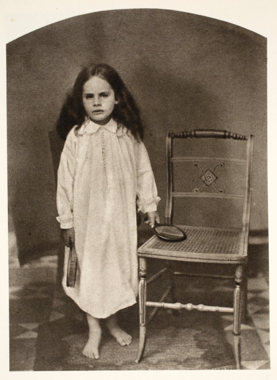 Irene MacDonald &39;não virá suave&39;, julho de 1863 (foto sépia) de Charles Lutwidge Dodgson