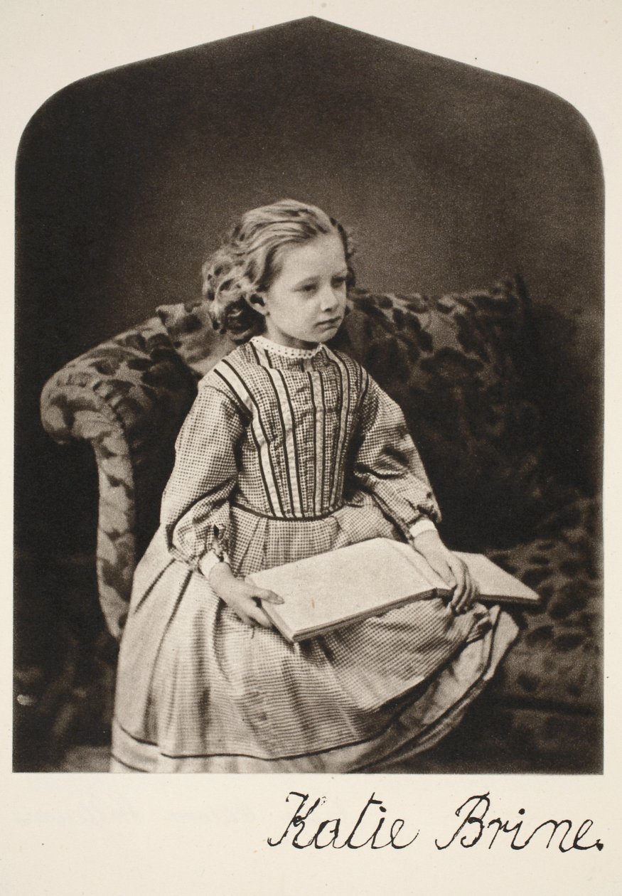 Katie Brine, 16 de junho de 1866 (foto sépia) de Charles Lutwidge Dodgson