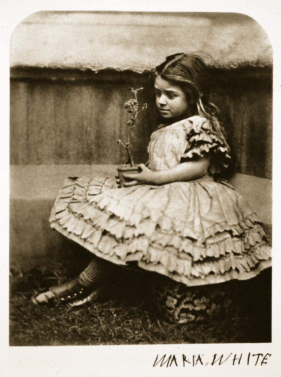 Maria White, 11 de julho de 1864 (foto sépia) de Charles Lutwidge Dodgson