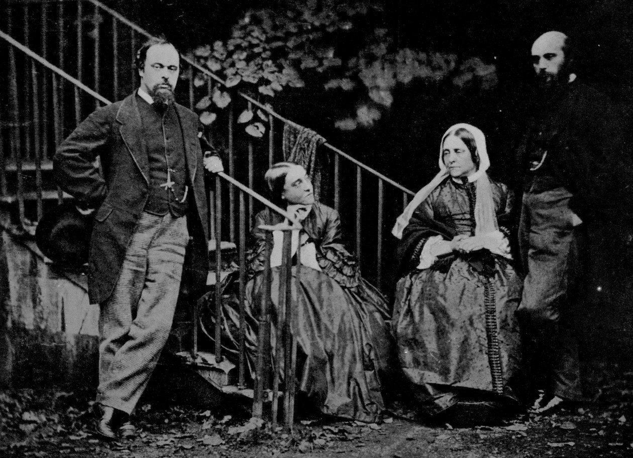 Retrato da Família Rossetti, 1864 de Charles Lutwidge Dodgson