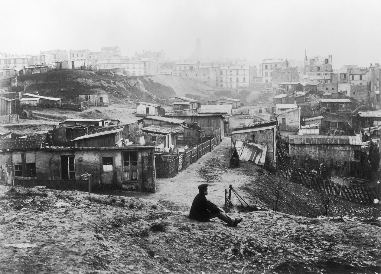 Rue Champlain, um grupo de cabanas, 1858-78 de Charles Marville