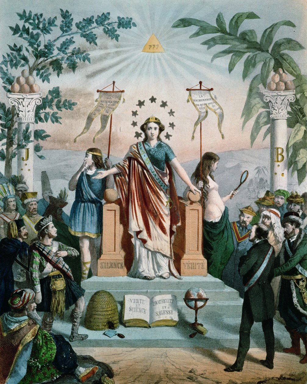 "Maçonaria Instruindo o Povo", 1875 de Charles Mercereau