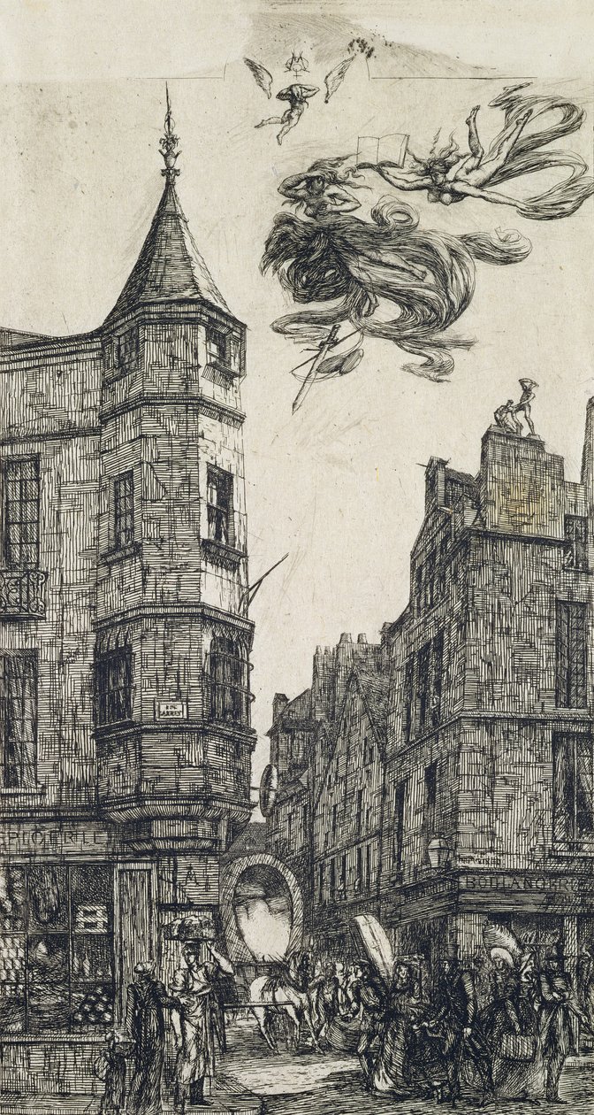 Torreta, Rue de l&39;École de Medecine, 22, 1861 de Charles Meryon