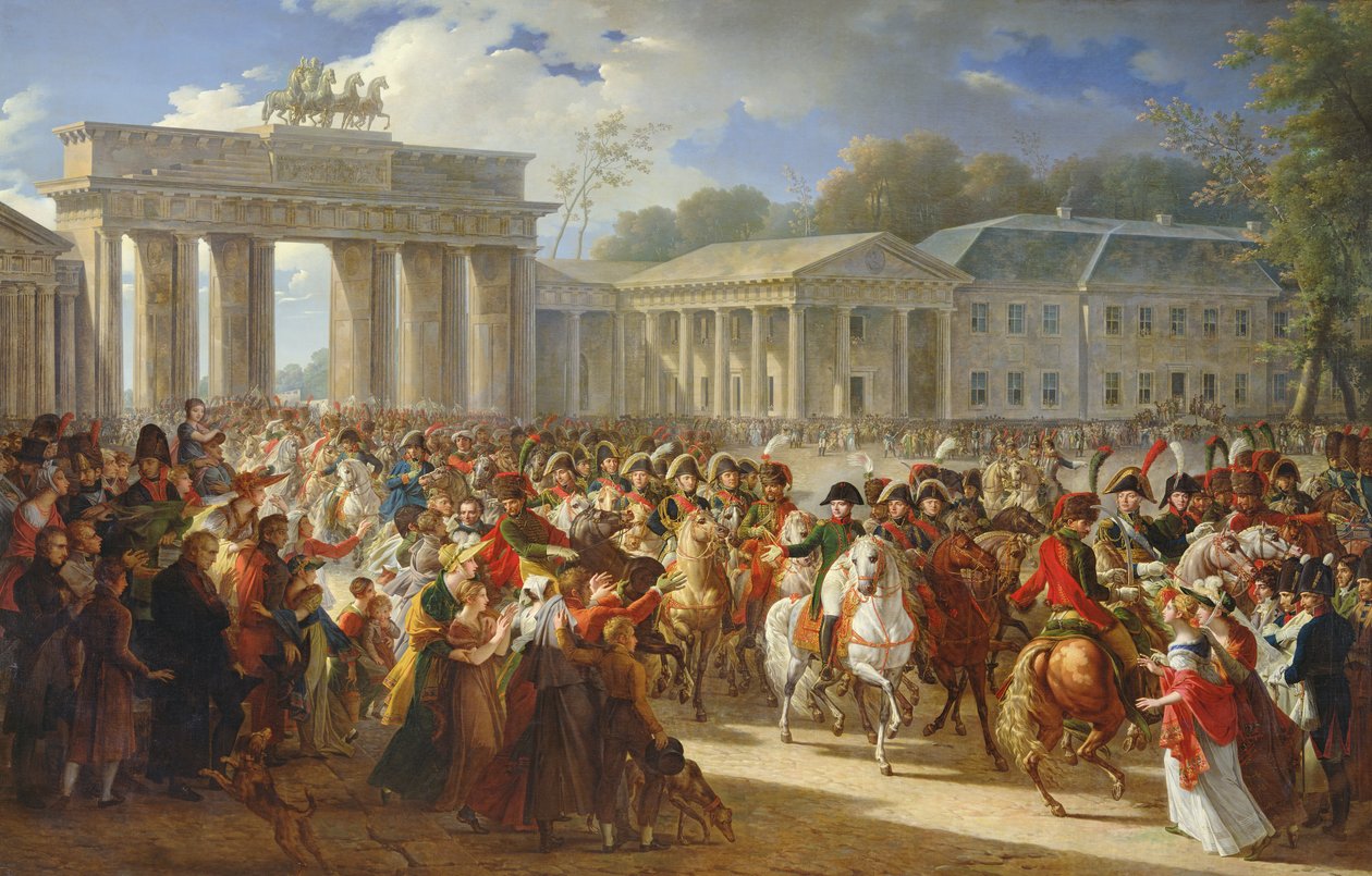 Entrada de Napoleão I (1769-1821) em Berlim, em 27 de outubro de 1806, 1810 de Charles Meynier
