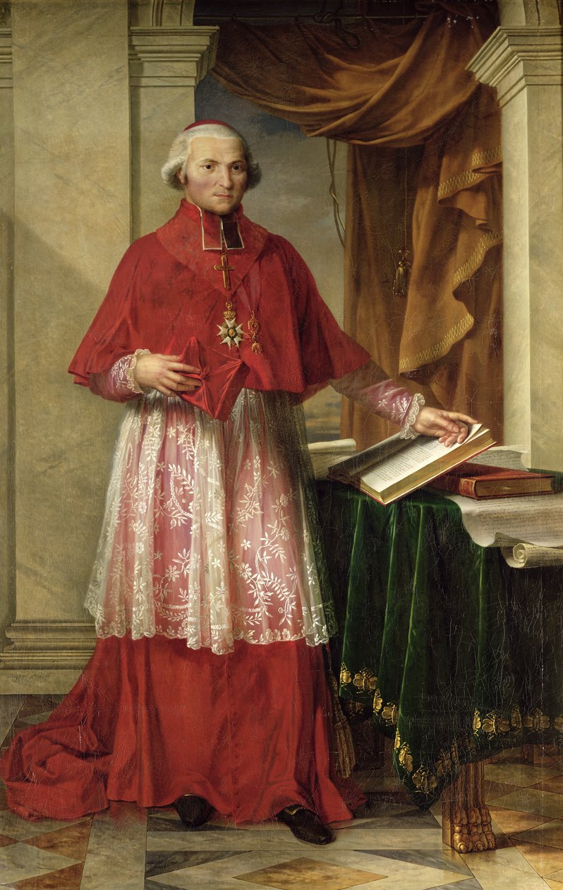 Retrato do Cardeal Joseph Fesch (1763-1839) 1806 de Charles Meynier