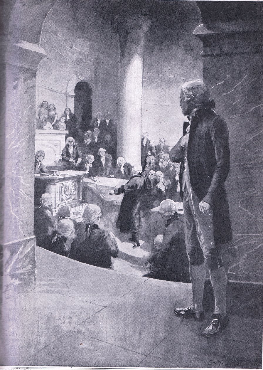 Jefferson ouvindo o &39;discurso da traição&39; de Charles Mills Sheldon
