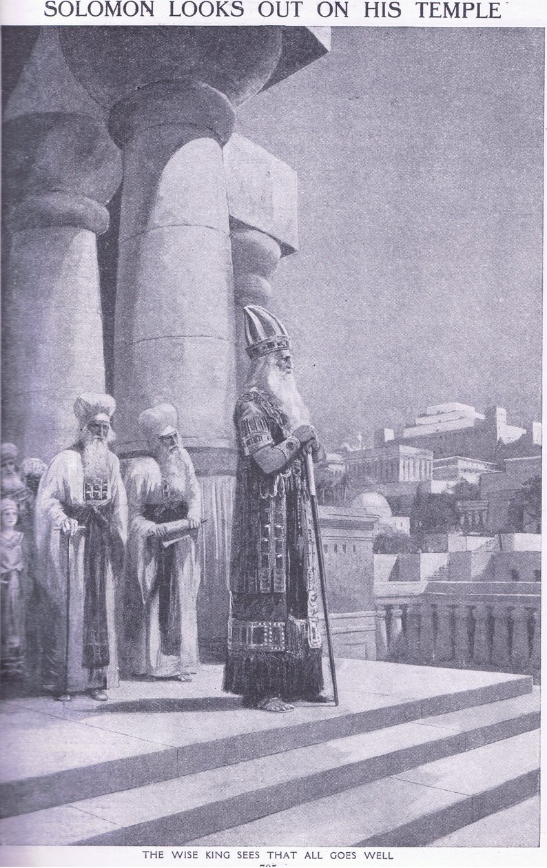 Soloman olha para fora em seu templo de Charles Mills Sheldon