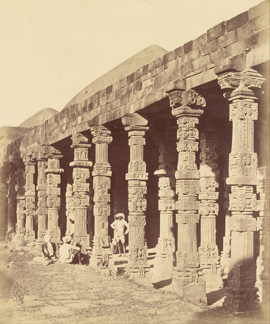 Vista, de, Tughlaqabad, forte de Charles Moravia