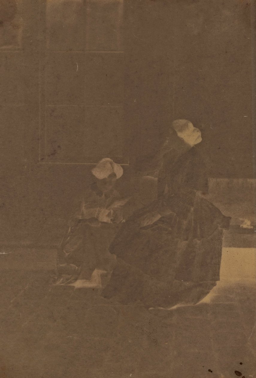 Mulheres em um pátio de Charles Nègre