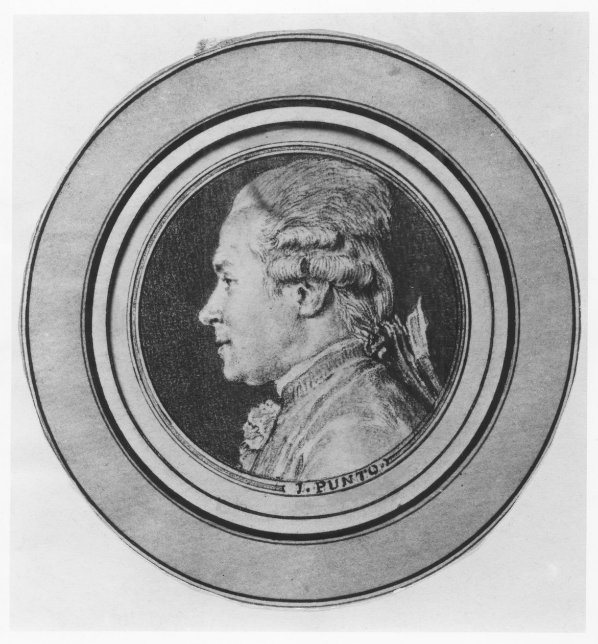 Retrato de Giovanni Punto de Charles Nicolas II Cochin