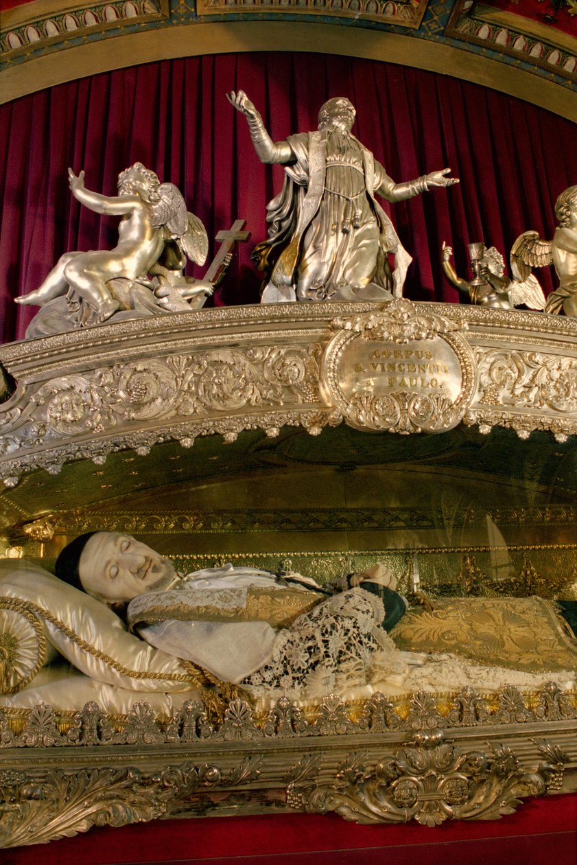 O santuário de São Vicente de Paulo (1581-1660) (prata) (detalhe de 223639) de Charles Nicolas Odiot