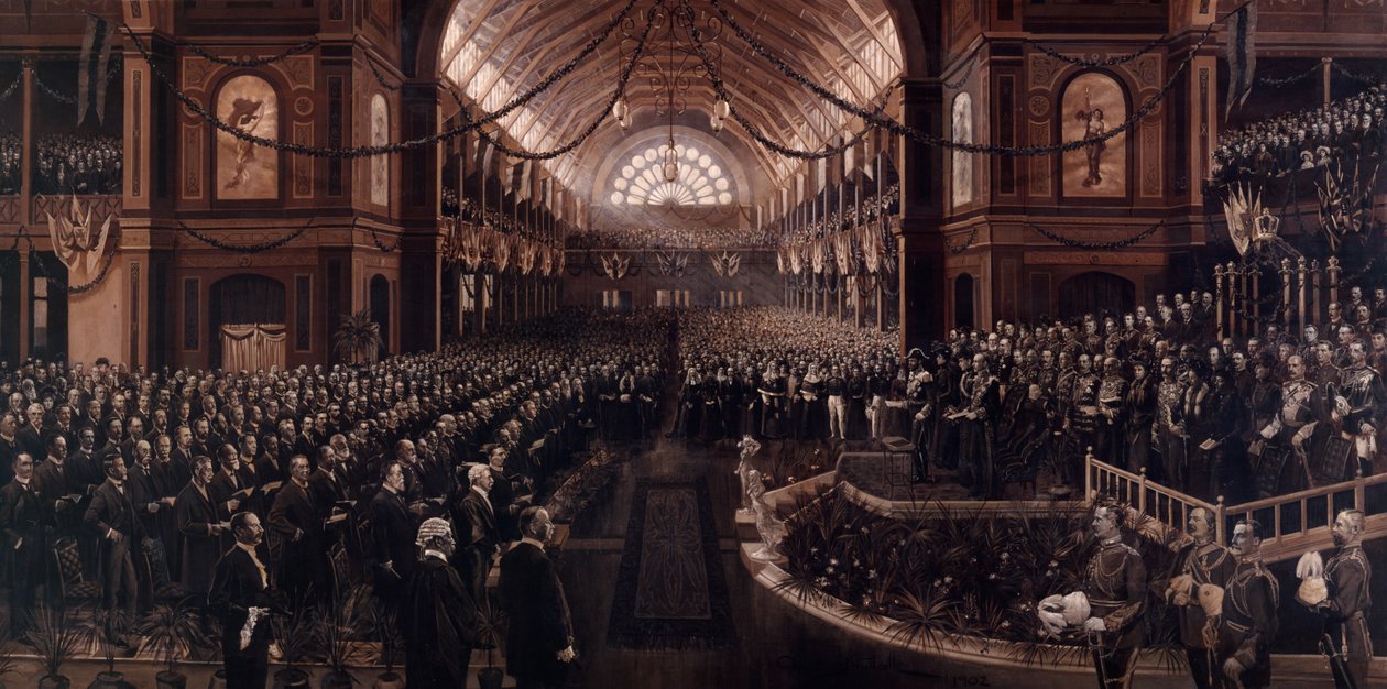 A abertura do primeiro parlamento da comunidade de Charles Nuttal