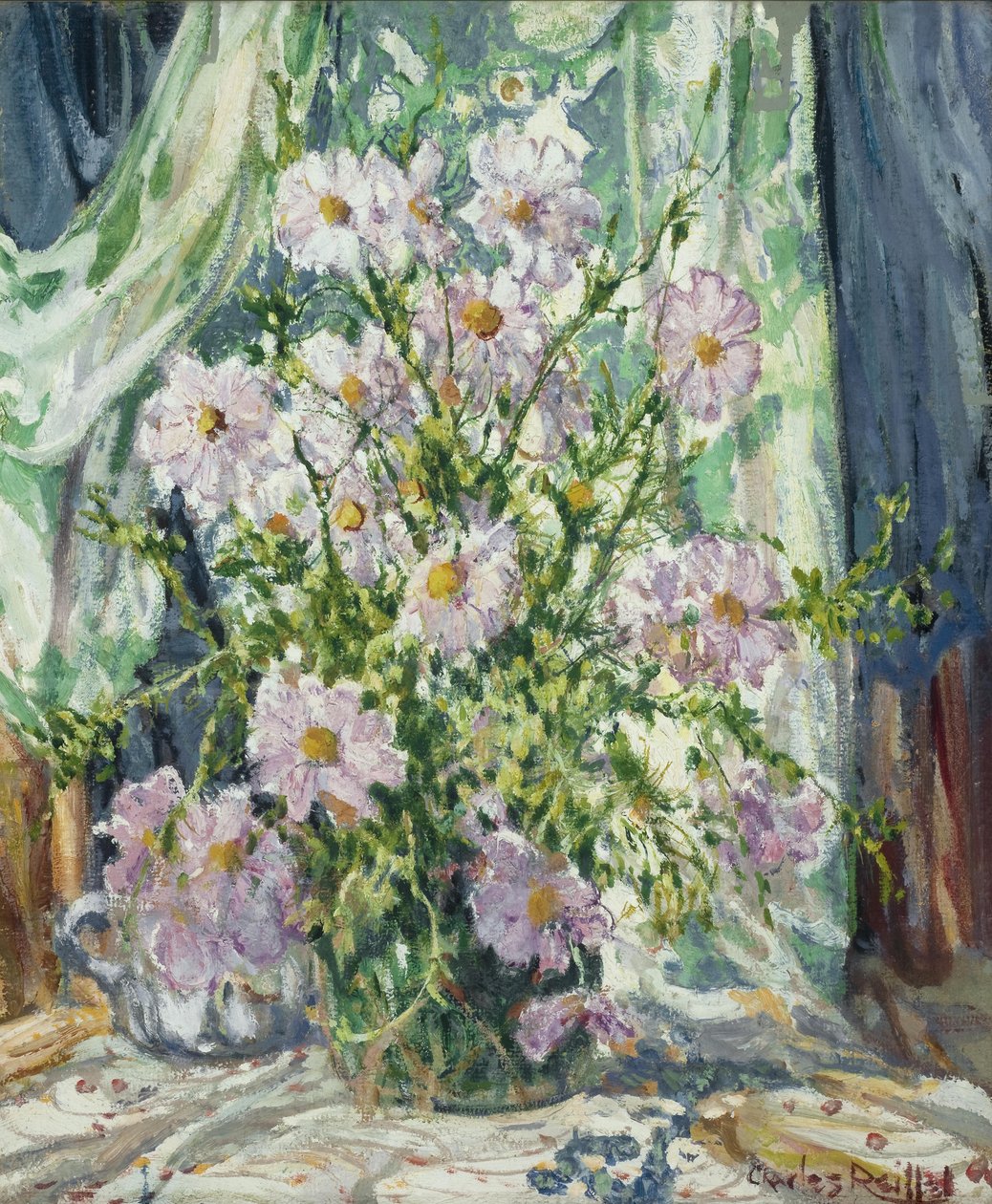 Ainda-vida com Cosmos, c.1931 de Charles P. Reiffel