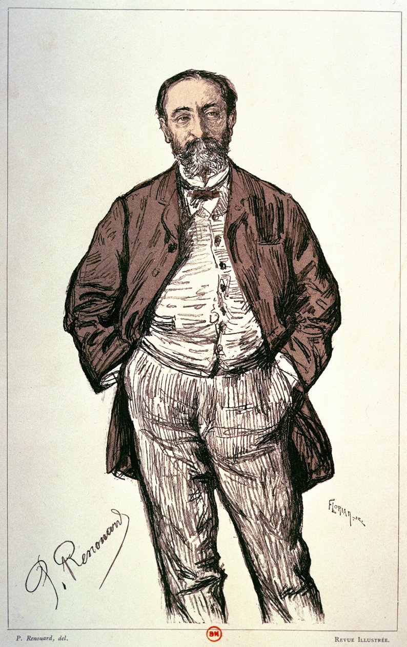 Retrato de Camille Saint-Saens de Charles Paul Renouard