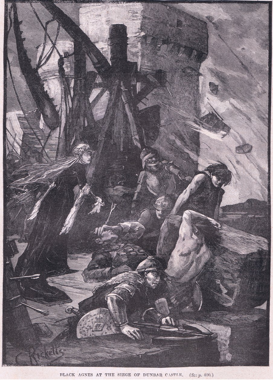 Agnes Negros no cerco do Castelo de Dunbar em 1326 dC de Charles Ricketts