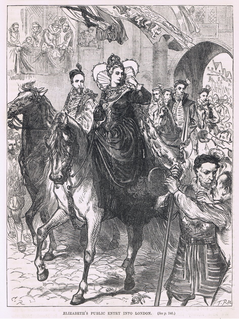 Entrada pública de Elizabeth em Londres 1559 de Charles Ricketts