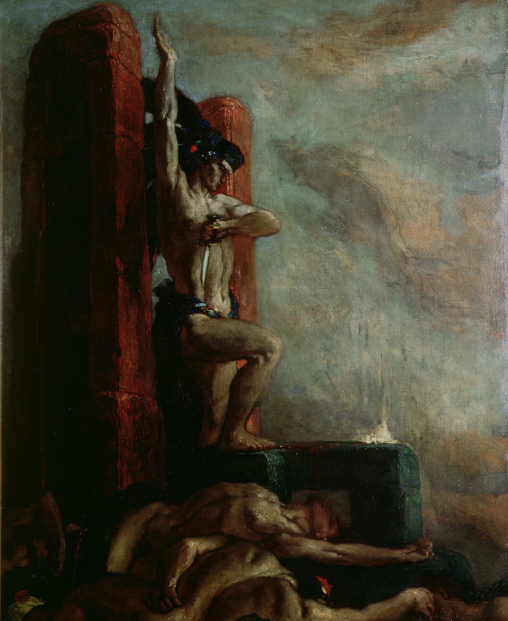 A morte de Montezuma (1466-1520), c.1924 de Charles Ricketts