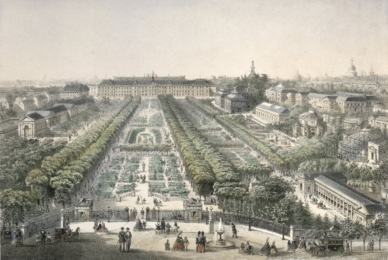 Vista, de, a, jardin des plantes, paris de Charles Riviere