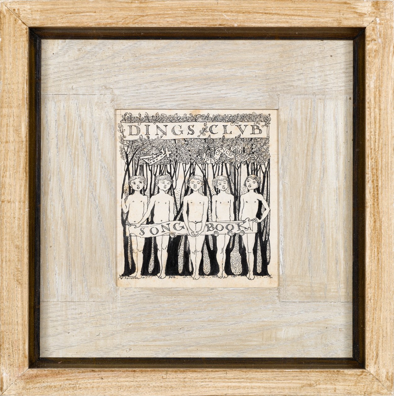 Design para Dings Club Song, década de 1890 de Charles Robert Ashbee