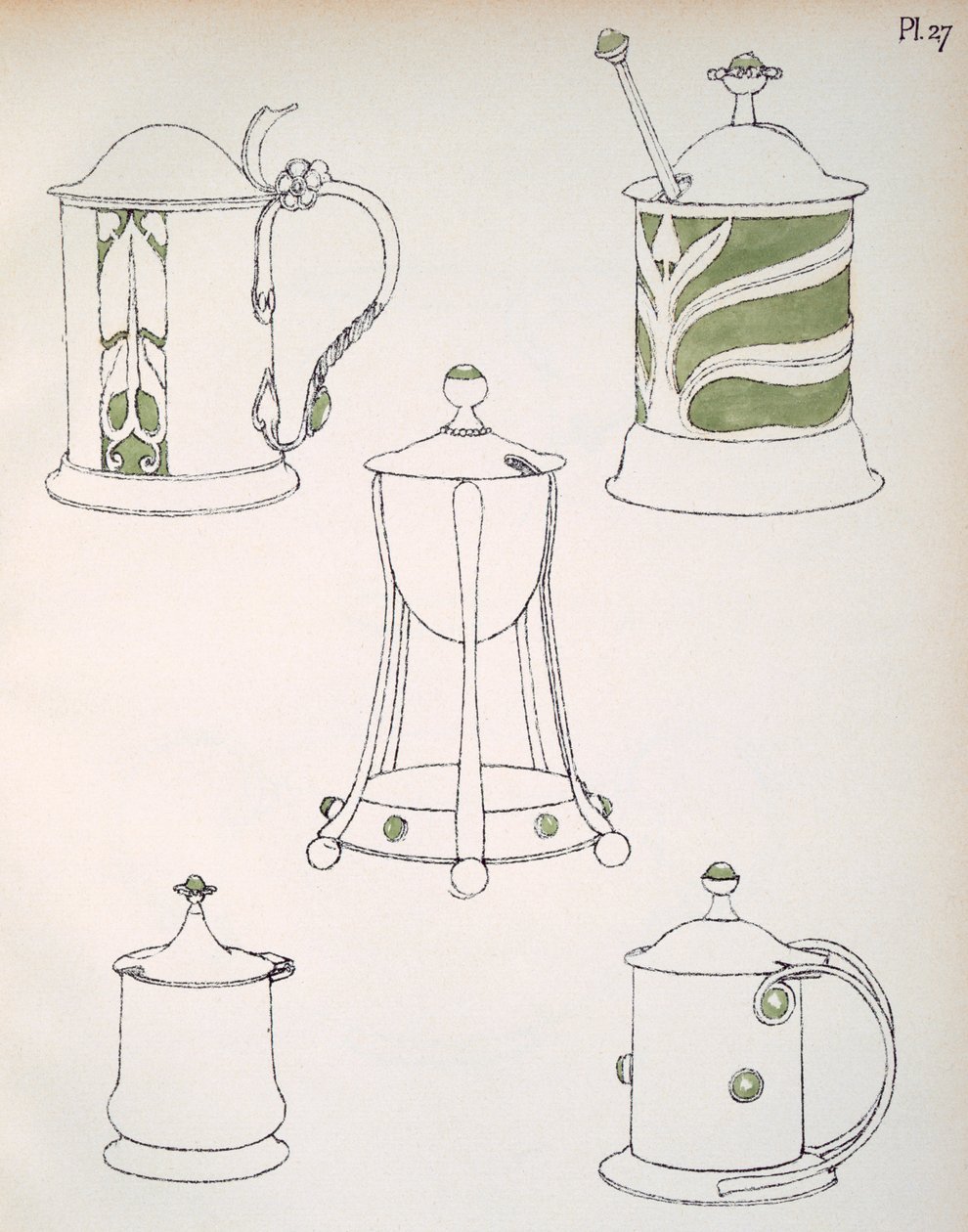 Designs de &39;Modern English Silverwork&39;, 1909 de Charles Robert Ashbee