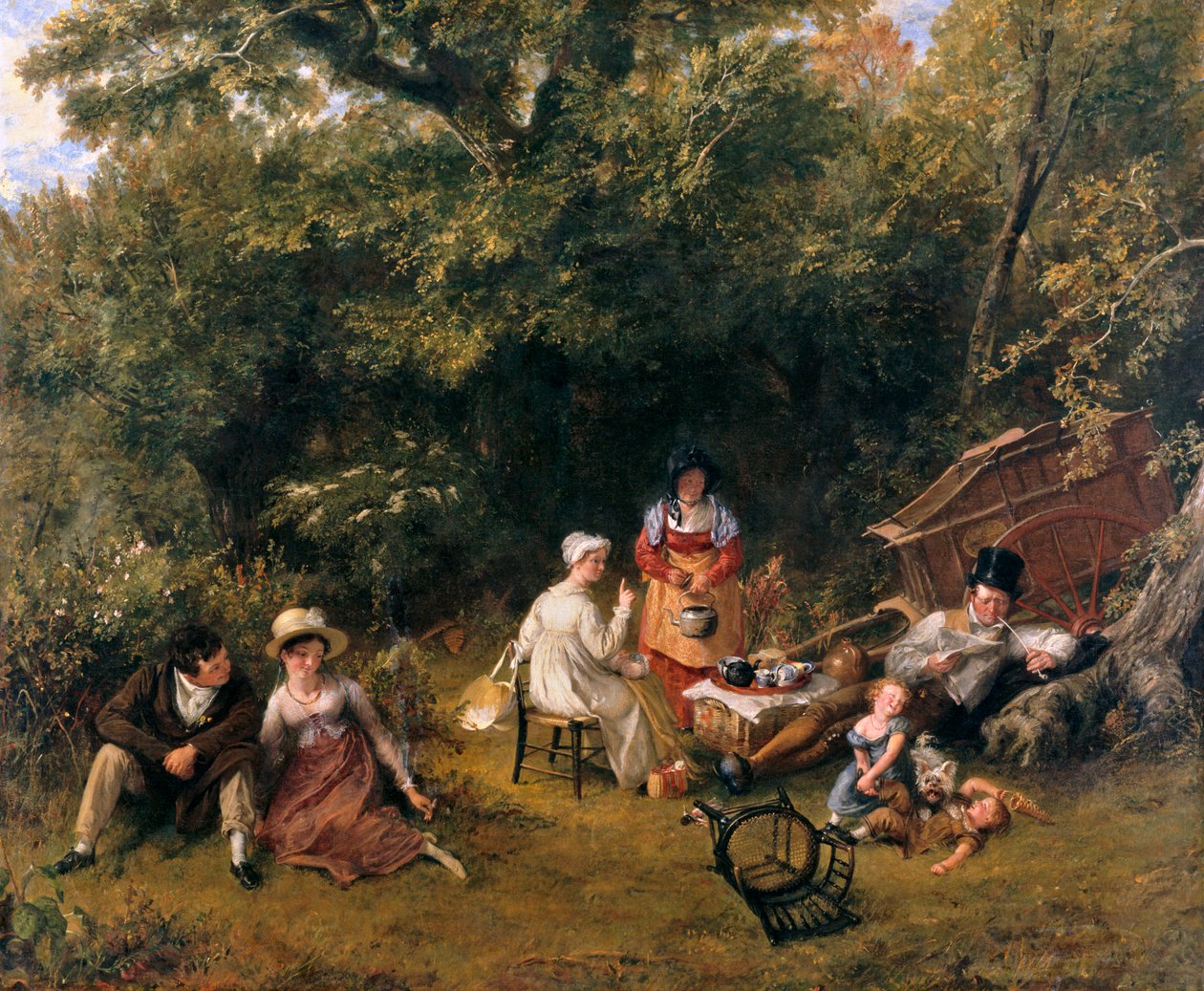Os londrinos ciganos, 1820 de Charles Robert Leslie