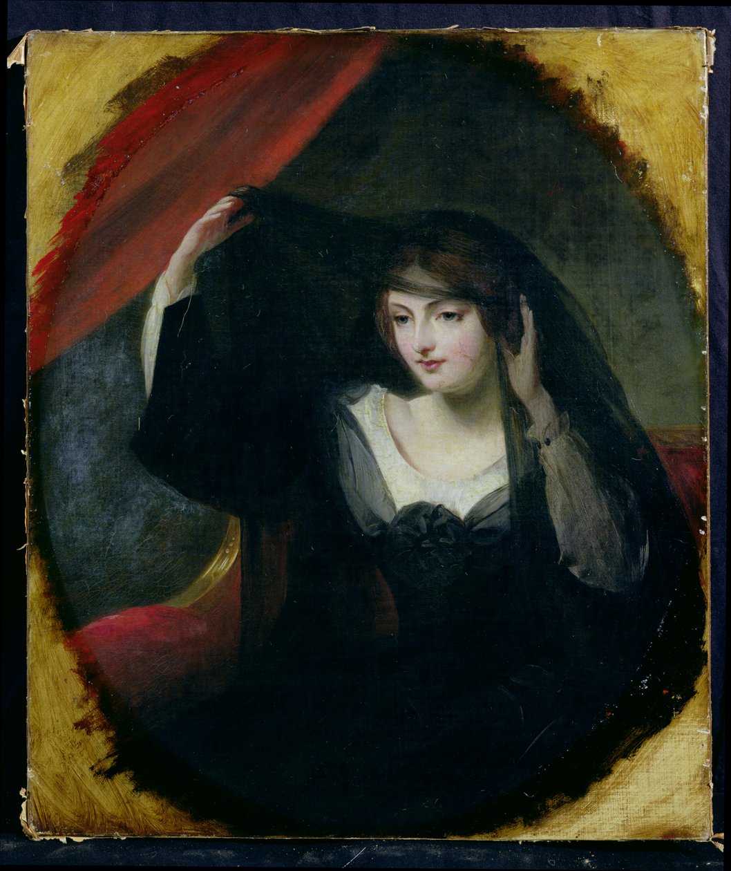 Olivia Levantando o Véu, 1849 de Charles Robert Leslie