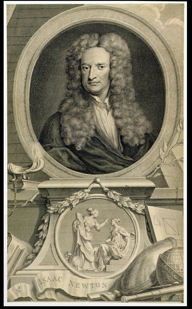 Sir Isaac Newton (1642-1727) (ver também 36013) de Charles Robert Leslie