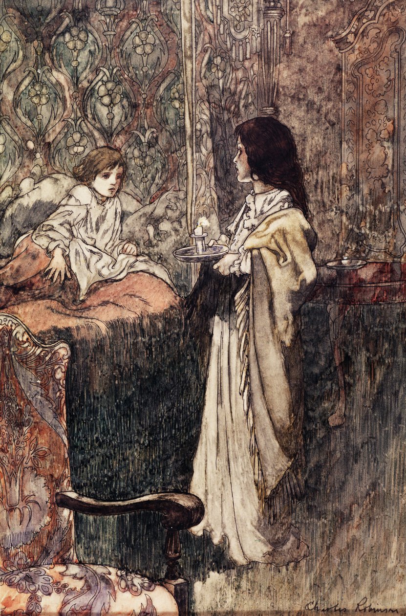 Crianças conversando à noite, 1911 de Charles Robinson