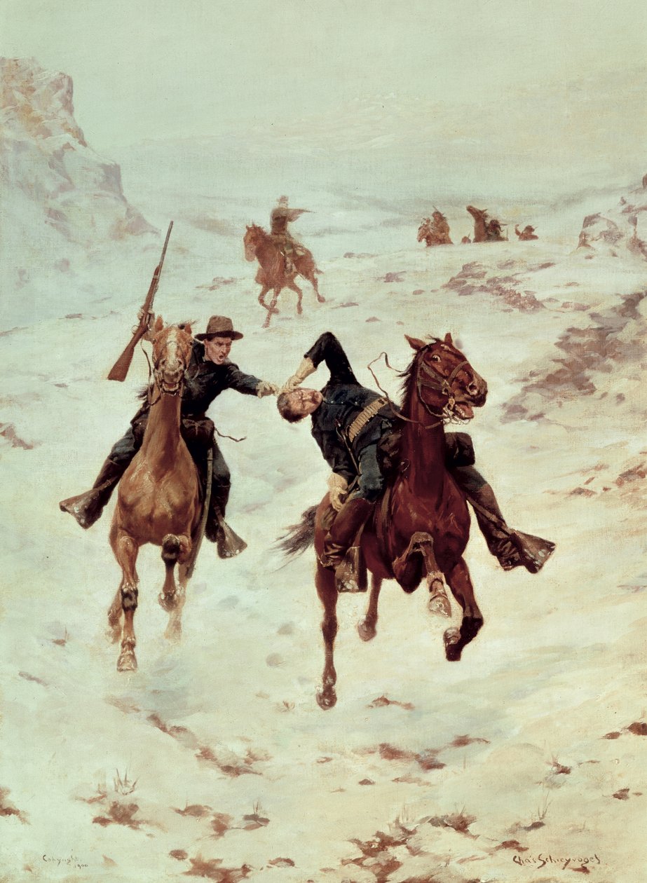 Os pilotos de expedição, 1900 de Charles Schreyvogel