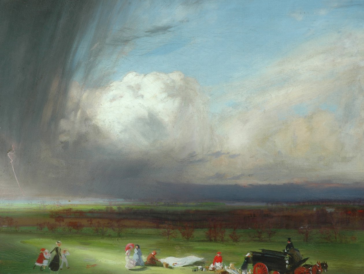 Um piquenique interrompido, 1901 de Charles Sims
