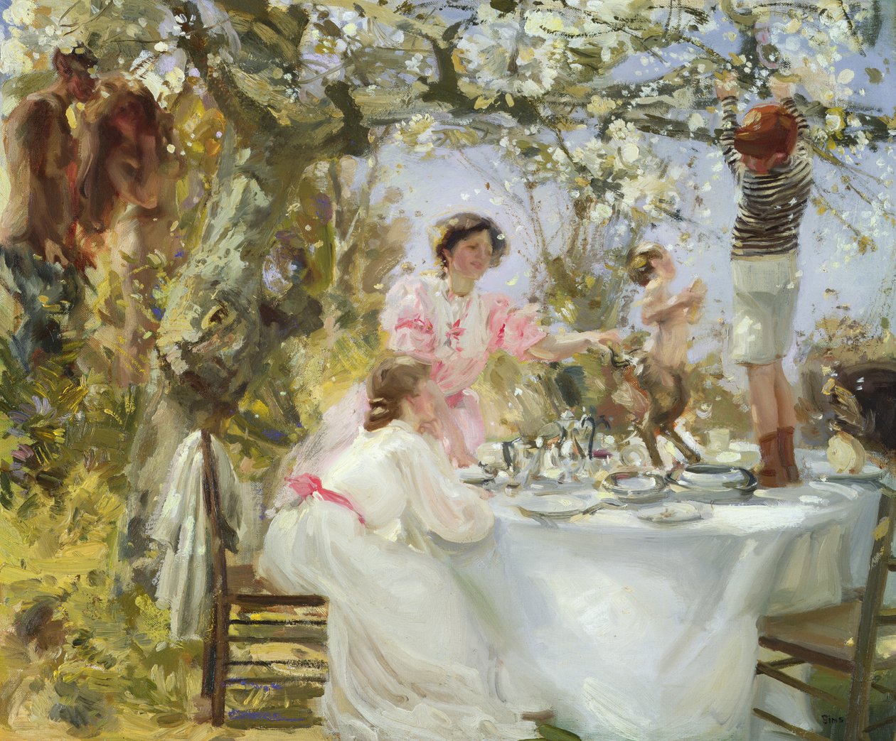 O Pequeno Fauno, c.1906 de Charles Sims