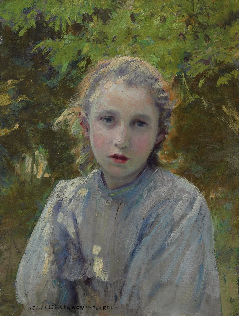 Retrato de um jovem girln de Charles Sprague Pearce