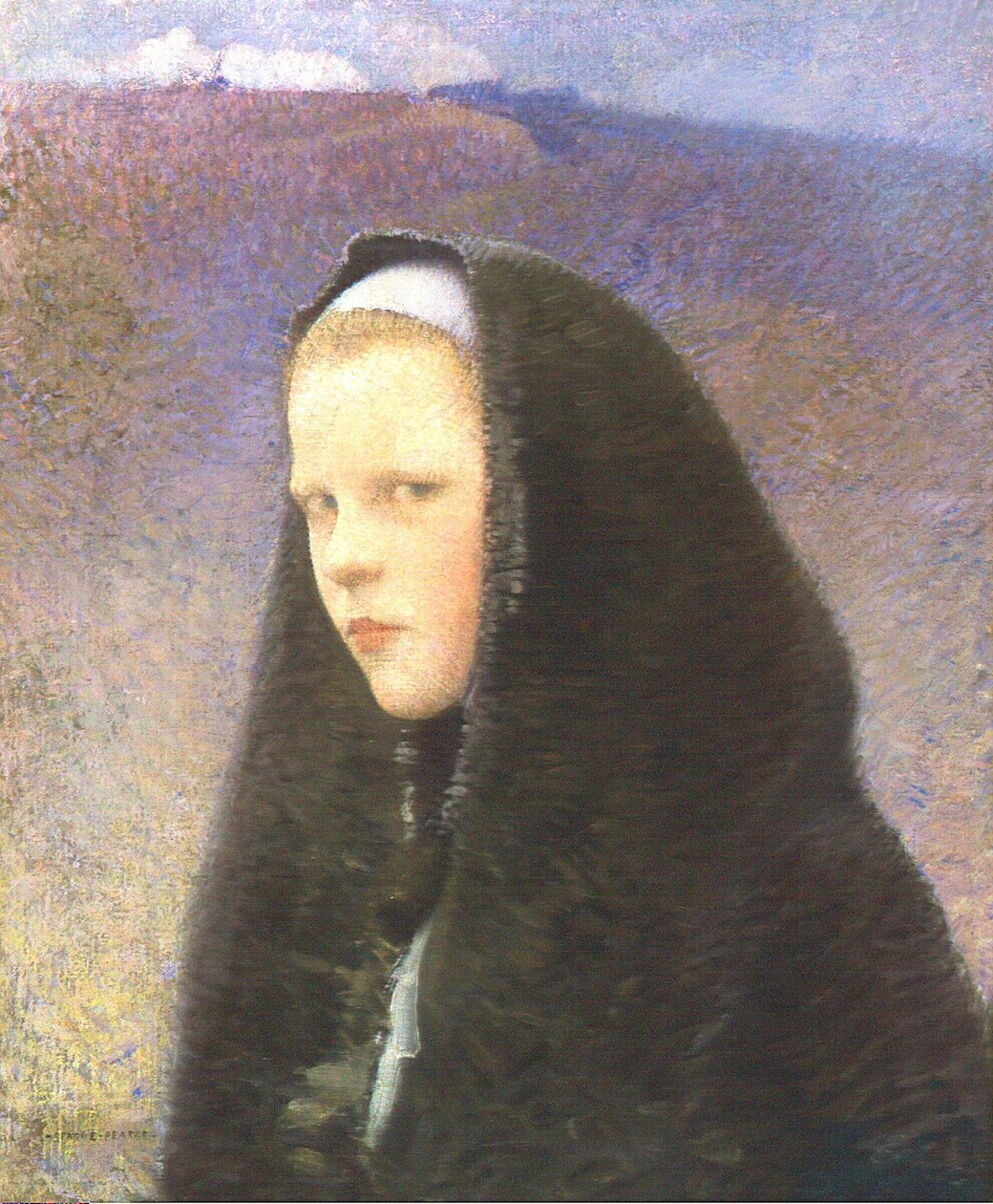 Jovem Brittany Girln de Charles Sprague Pearce