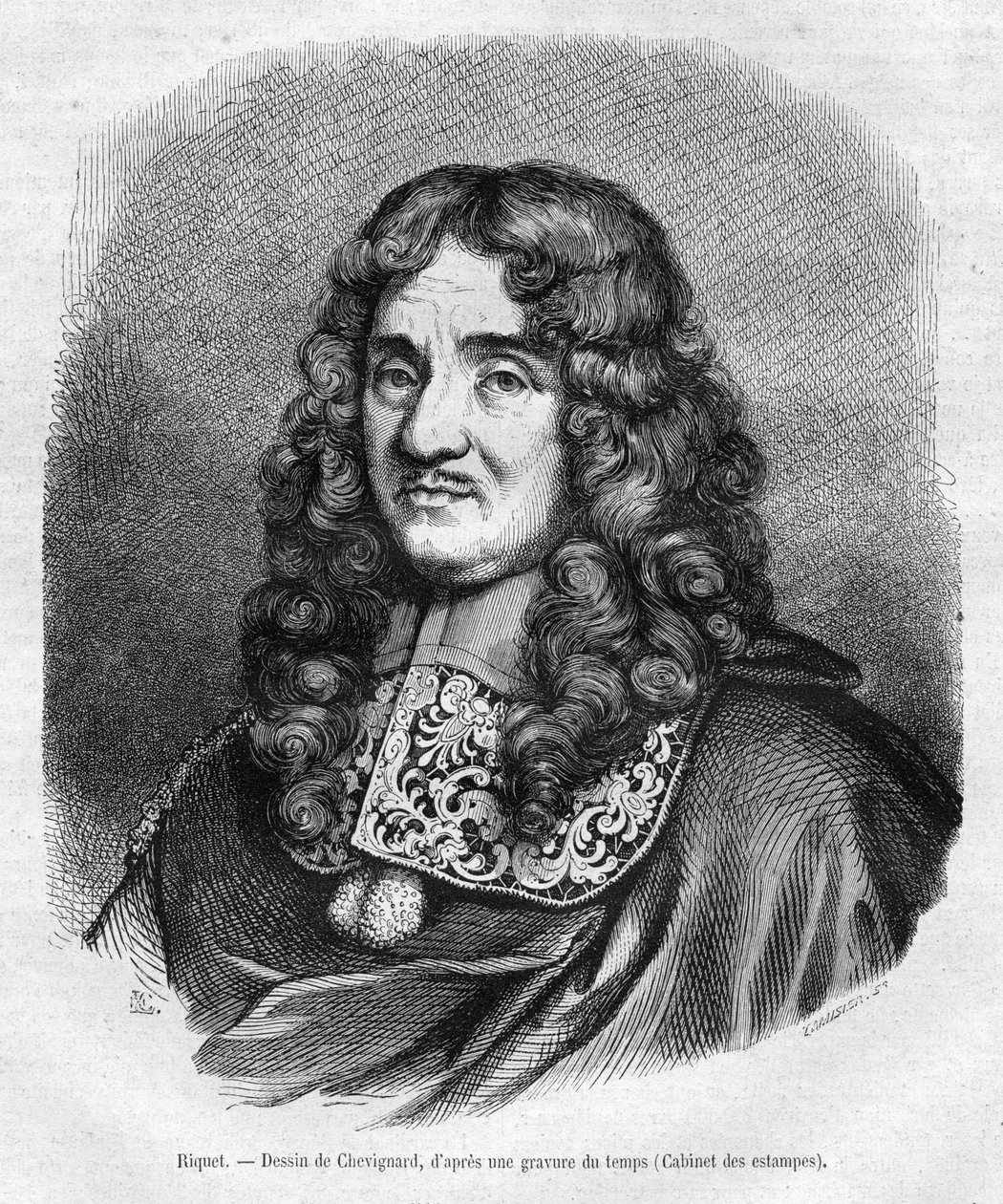 retrato gravado de Charles Tamisier Lechevallier Chevignard