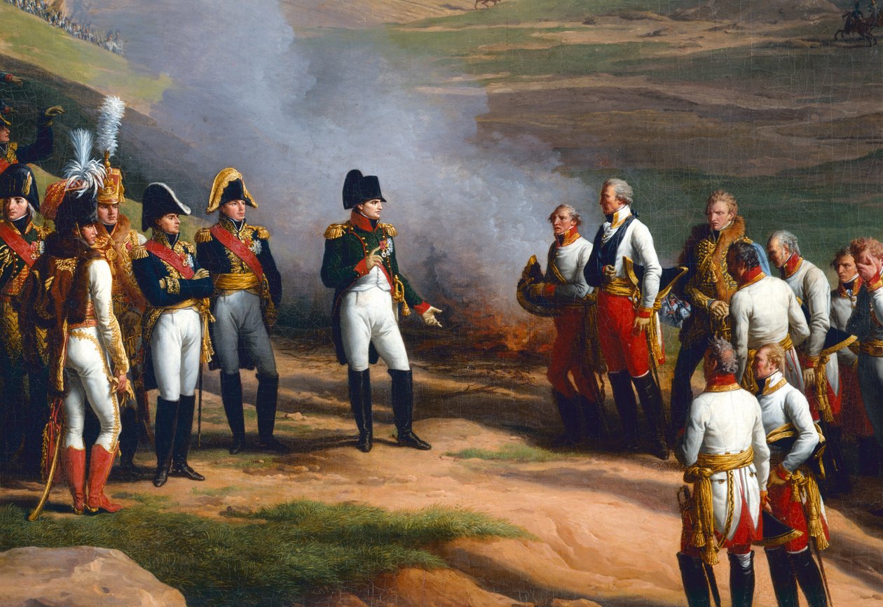 Detalhe de A rendição de Ulm, 20 de outubro de 1805 - Napoleão e os generais austríacos, 1815 de Charles Thevenin