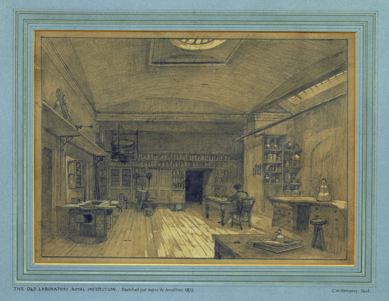Laboratório Real da Instituição, 1872 de Charles W. Dempsey