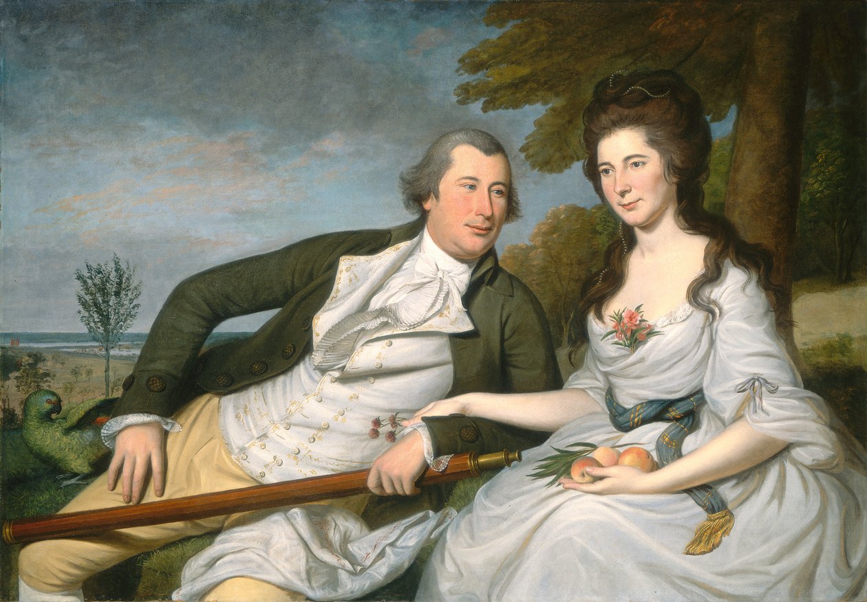 Benjamin e Eleanor Ridgely Laming, 1788 de Charles Willson Peale