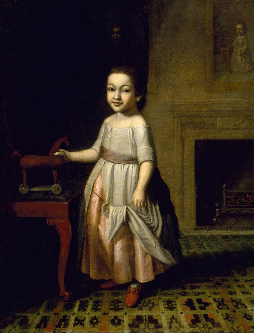 Menino, com, cavalo brinquedo de Charles Willson Peale