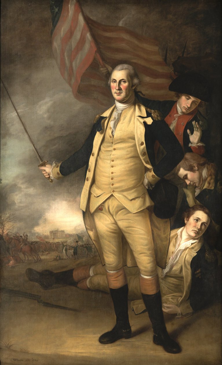 George Washington na Batalha de Princeton de Charles Willson Peale