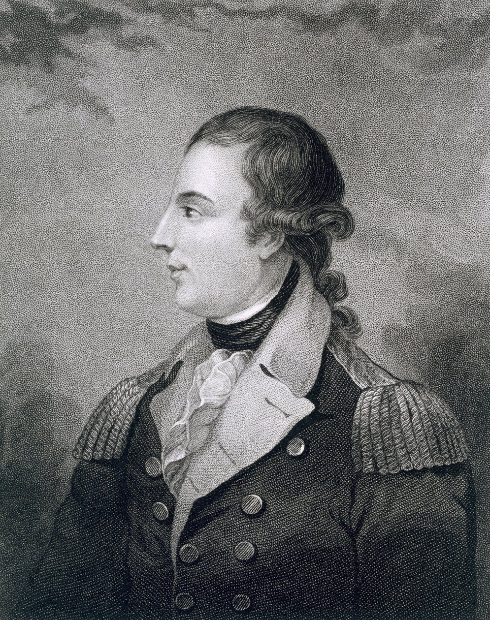 Richard Montgomery (1736-75), gravado por E. Mackenzie de Charles Willson Peale